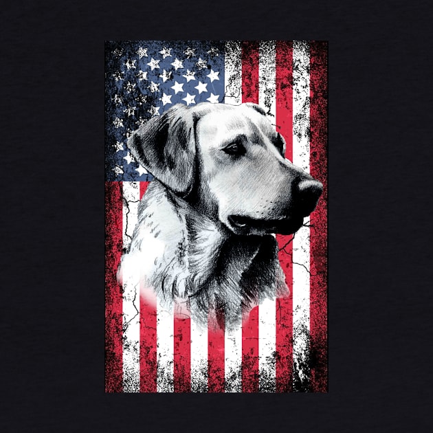 Patriotic Labrador American Flag by Sinclairmccallsavd